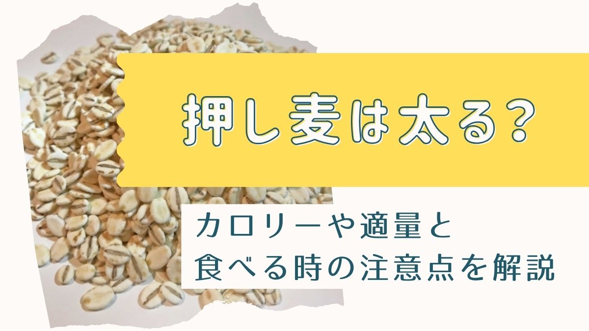 押し麦は太る？炊いた後のカロリーや1日の適量と食べる時の注意点を解説