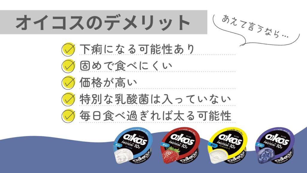 オイコスのデメリットのバナー画像